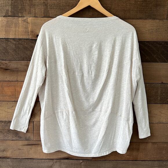 Lululemon Athletica Women's Back In Action Long Sleeve Heathered Dove Grey - Picture 7 of 9